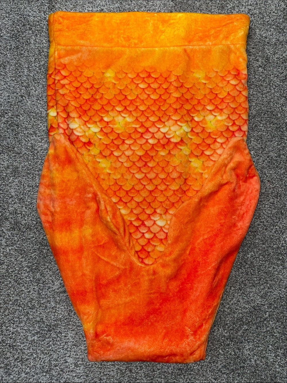 NWOT COMFY TAILS Orange Mermaid-Scale High Waist Swim Bottoms